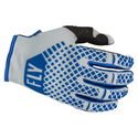Kinetic Youth MX Gloves Blue Light Grey