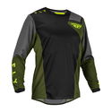 Kinetic Jet MX Jersey Black Olive Green Hi Viz