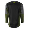 Fly Kinetic Jet MX Jersey Black Olive Green Hi Viz