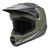 Fly Kinetic Vision Youth MX Helmet Olive Green Grey