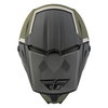 Fly Kinetic Vision Youth MX Helmet Olive Green Grey