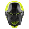 Fly Kinetic Vision Youth MX Helmet Hi-Vis Black