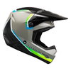 Fly Kinetic Vision Youth MX Helmet Grey Black
