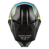 Fly Kinetic Vision Youth MX Helmet Grey Black