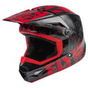 Kinetic Scan Youth MX Helmet Black Red