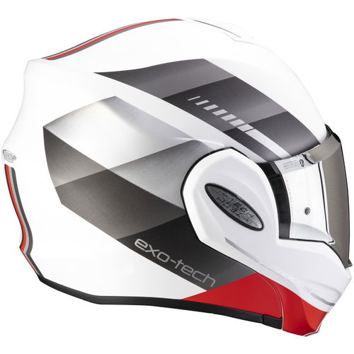Scorpion Exo-Tech Evo Genre Helmet White Silver Red