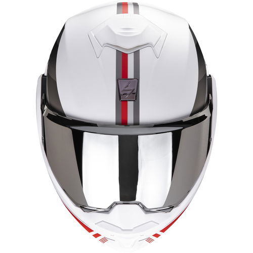 Scorpion Exo-Tech Evo Genre Helmet White Silver Red