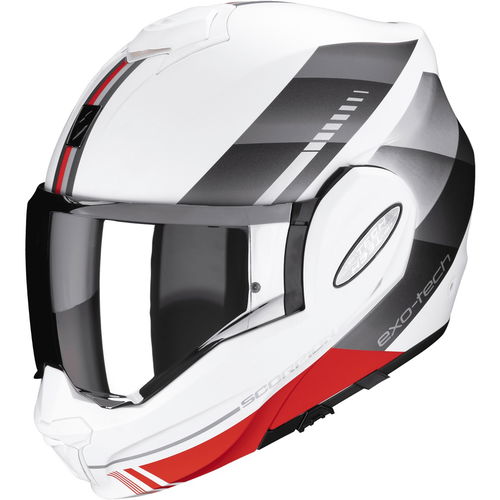 Scorpion Exo-Tech Evo Genre Helmet White Silver Red