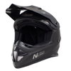Nitro MX620 Uno Satin Black MX Helmet Front Left                                                                                                                                                                                                               