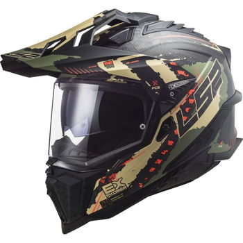 LS2 MX701 Explorer Carbon Helmet Extend Matt Military Green