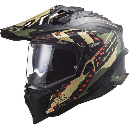 LS2 MX701 Explorer Carbon Helmet Extend Matt Military Green