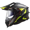LS2 MX701 Explorer Carbon Helmet Extend Matt Hi Viz Yellow