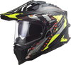 LS2 MX701 Explorer Carbon Helmet Extend Matt Hi Viz Yellow