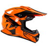 Nitro MX620 Podium Junior Childrens Black Orange MX Helmet Right Side                                                                                                                                                                                          