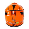 Nitro MX620 Podium Junior Childrens Black Orange MX Helmet Back                                                                                                                                                                                                
