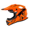 Nitro MX620 Podium Junior Childrens Black Orange MX Helmet Left Side                                                                                                                                                                                           