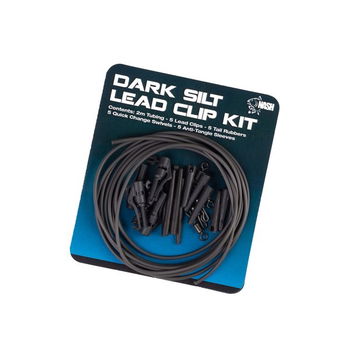 Nash Lead Clips Kit Dark Silt