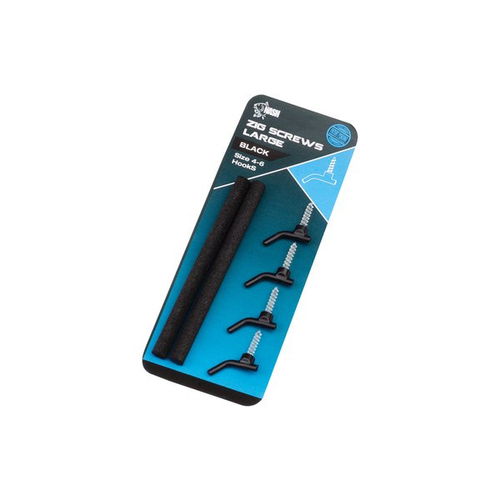 Nash Zig Screws Long Black