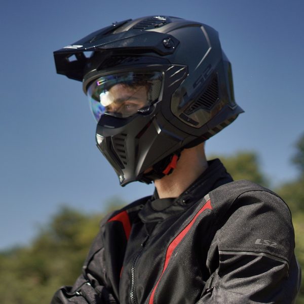 LS2 OF606 Drifter Helmet Jeans Titanium