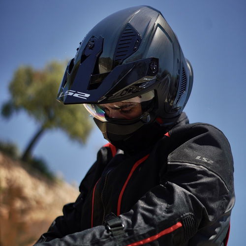 LS2 OF606 Drifter Helmet Jeans Titanium