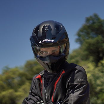 LS2 OF606 Drifter Helmet Jeans Titanium