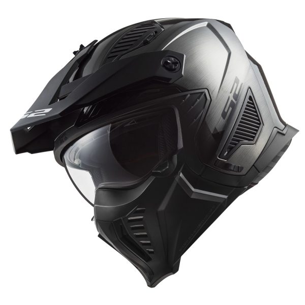 LS2 OF606 Drifter Helmet Jeans Titanium