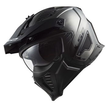 LS2 OF606 Drifter Helmet Jeans Titanium