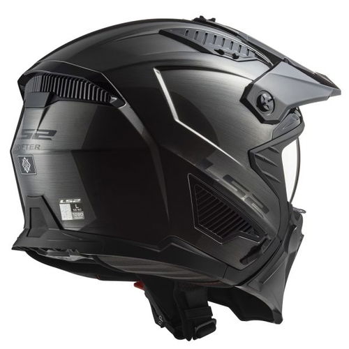 LS2 OF606 Drifter Helmet Jeans Titanium