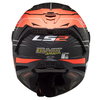 LS2 FF805 Thunder Carbon Helmet Attack Matt Red Hi Viz Yellow