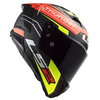 LS2 FF805 Thunder Carbon Helmet Attack Matt Red Hi Viz Yellow