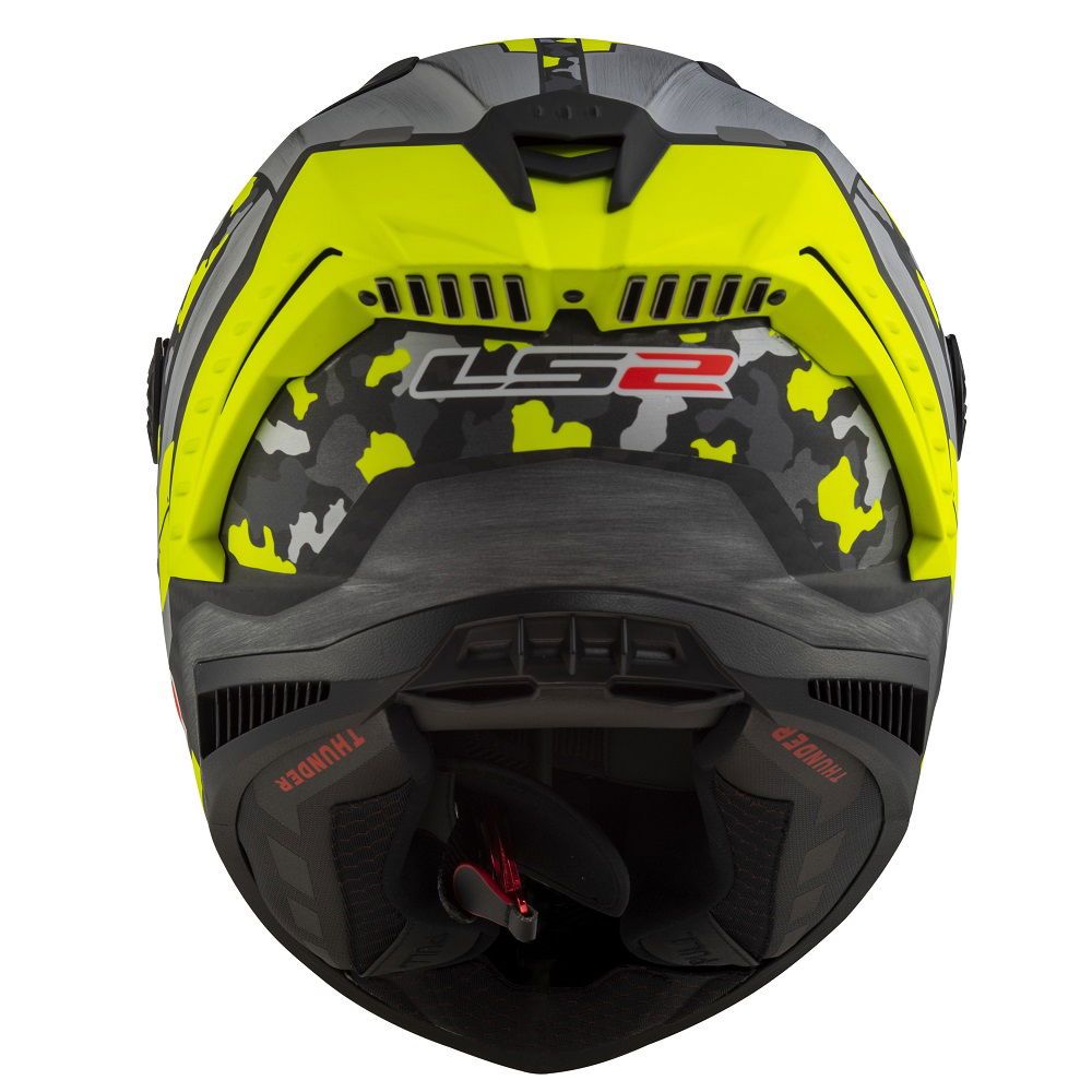 LS2 FF805 Thunder Carbon Helmet Space Hi Viz Yellow
