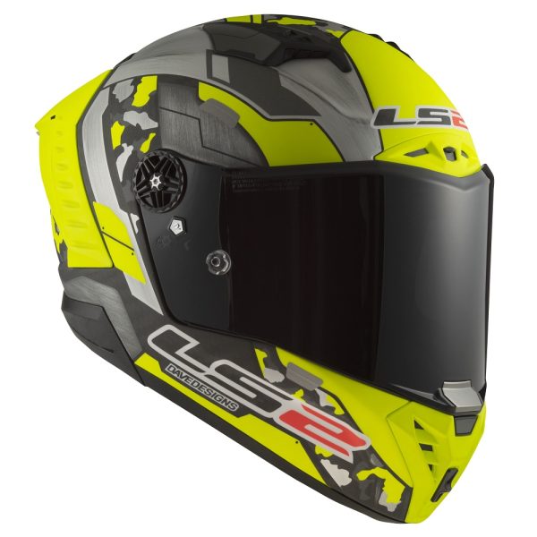 LS2 FF805 Thunder Carbon Helmet Space Hi Viz Yellow