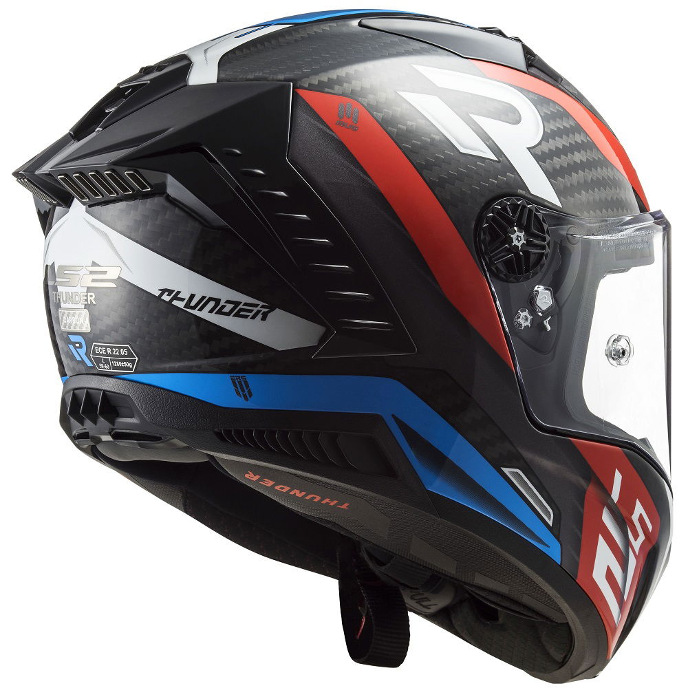 LS2 FF805 Thunder Carbon Helmet Supra Red Blue