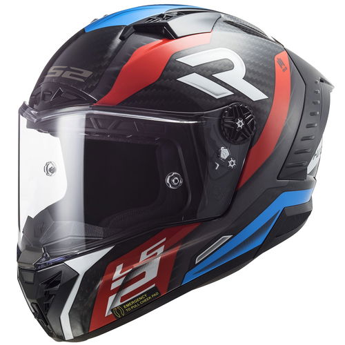 LS2 FF805 Thunder Carbon Helmet Supra Red Blue