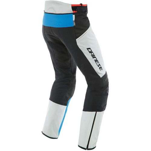 Dainese Tonale D-Dry Grey Blue Black Textile Motorcycle Pants Rear                                                                                                                                                                                             