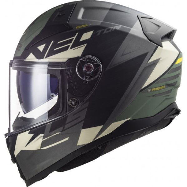 LS2 FF811 Vector II Helmet Absolute Matt Black Silver Titanium