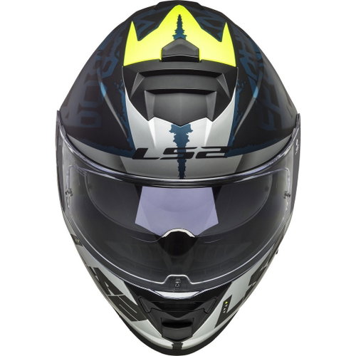 LS2 FF800 Storm II Helmet Sprinter Matt Black Silver Cobalt