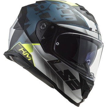 LS2 FF800 Storm II Helmet Sprinter Matt Black Silver Cobalt