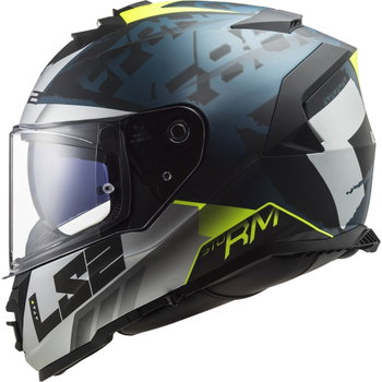 LS2 FF800 Storm II Helmet Sprinter Matt Black Silver Cobalt