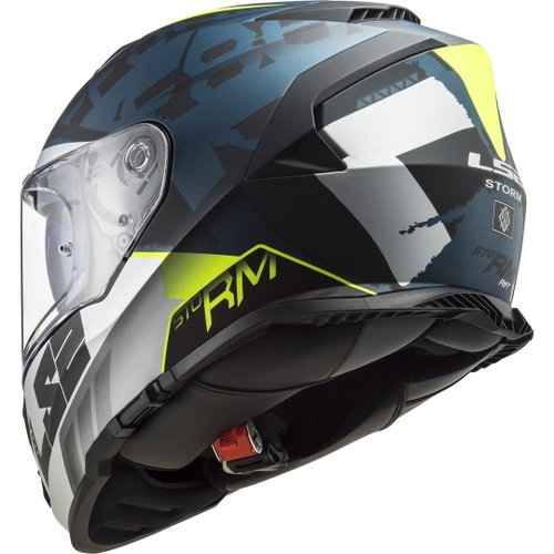 LS2 FF800 Storm II Helmet Sprinter Matt Black Silver Cobalt