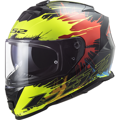 LS2 FF800 Storm II Helmet Drop Black Yellow Red