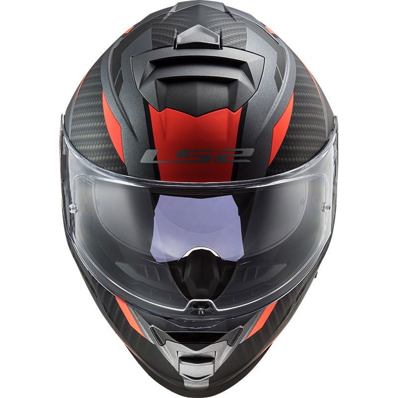 LS2 FF800 Storm II Helmet Racer Matt Titanium Fluo Orang