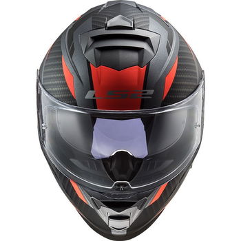 LS2 FF800 Storm II Helmet Racer Matt Titanium Fluo Orang