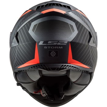LS2 FF800 Storm II Helmet Racer Matt Titanium Fluo Orang