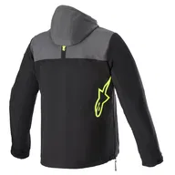 Sherpa Hoodie Tar Grey Black Yellow