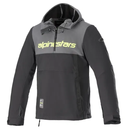 Alpinestars Sherpa Hoodie Tar Grey Black Yellow