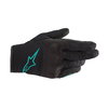 Alpinestars Stella S Max DS Ladies Black Teal Motorcycle Gloves Back                                                                                                                                                                                           