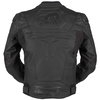 Furygan Ghost Black Leather Motorcycle Jacket Back                                                                                                                                                                                                             