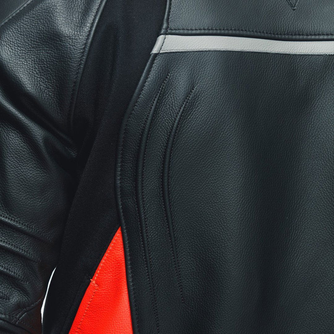 Dainese Racing 4 Jacket Black Fluo Red