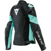Dainese Racing 4 Lady Leather Jacket Black Aqua Green
